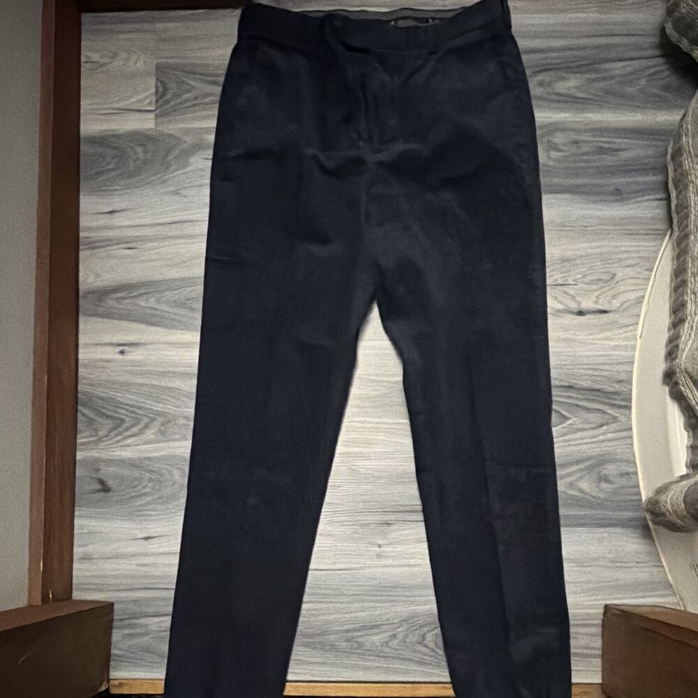 Brooks Brothers Clark Men’s 36x34 Navy Corduroy Pants Stretch Straight Leg